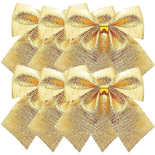 HEALLILY Geschenkverpackung Schleifen 12pcs Christmas Holiday Bows Christmas Garland Large Parties and More Indoor or Outdoor Christmas Decorations Haarschleifen