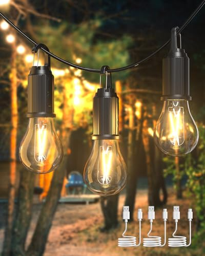 Campinglampe Aufladbar, LED Camping Lampe Camping Licht Zeltlampe Glühbirne, Camping laterne Helligkeit einstellbar 3 Lichtmodi Wasserdicht Campinglicht für Camping, Stromausfall, Notfall, 3 Stücke