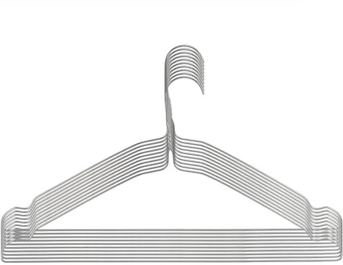 BEDOMUS 10 Appendini in Ferro Sottili Appendiabiti Salvaspazio attaccapanni antiscivolo armadio Hangers per Stendere Guardaroba Armadio Pantaloni Camicie e Giacche