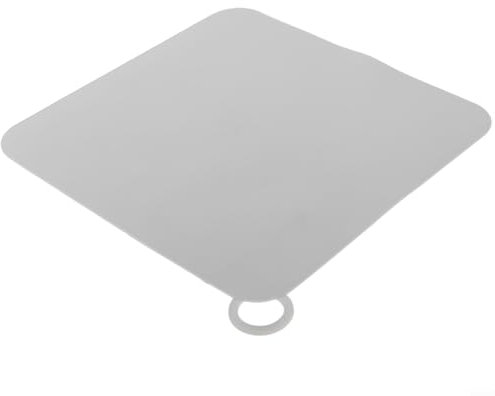 Protection de sol en silicone pour salle de bain avec blocage fiable contre les débordements Blanc 15 cm