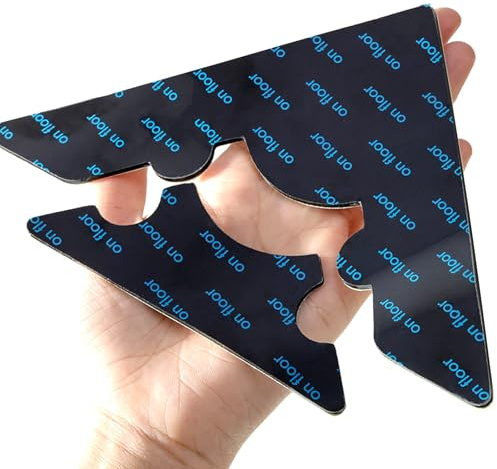 Rug Non Slip Grippers, Reusable Rug Tape, No Damaging for Floor, Carpet Corner Stickers for Hardwood Floors and Tiles, Strong Hold Carpet Gripper for Area Rugs, 8Pcs