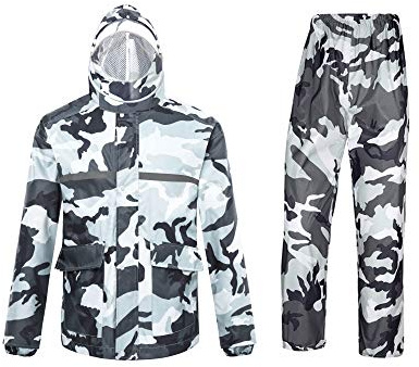 Ynport Crefreak - Combinaison imperméable à capuche - Extérieur homme/femme - Étanche à l'eau de pluie -Camouflage