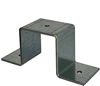 Fascetta per tubo quadrato, fascetta per travi quadrate, dimensioni: 15 x 15 fino a 100 x 100 cm, zincata (55 mm x 55 mm)