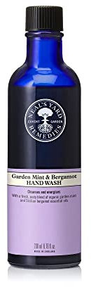 Neal's Yard Remedies Garden Mint & Bergamot Essential Oils Hand Wash – No Pump | Vegan Hand Wash Made with Organic Ingredients | Protects Skin from Dryness | 200ml
