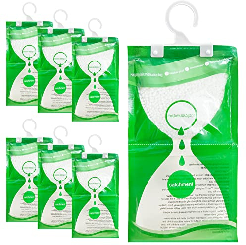 Kleiderschrank Feuchtigkeitsabsorber 7 Pack Hanging Luftentfeuchter gegen Feuchtigkeit Anti-Schimmel Desodorierende Feuchtigkeitsbeständige Trockenmittel-Tasche