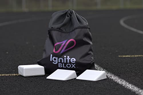 Ignite BLOX Portable Starting Blocks for Track & Field Training | Enhance Speed and Performance | Sprint Trainer