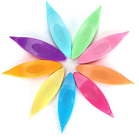 Occhi-Schiffchen, Weben, Weben, Shuttle-Werkzeuge, Kleines Phoenix-Augen-Shuttle, 9-teiliges Set, Buntes DIY-Polymer-Occhi-Klöppeln