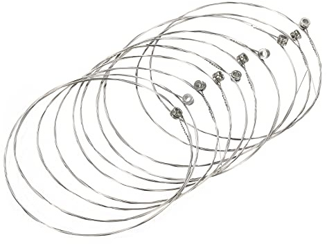 sourcing map Acoustic Guitar Strings, 85cm/2.79ft High E 1st Strings-Warm, Bright, Balanced Tone Pack of 10