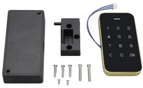 Serrure de porte sans clé, serrure de porte avec poignée, serrure électronique à code électronique, verrouillage par mot de passe tactile, mot de passe anti-peeking,