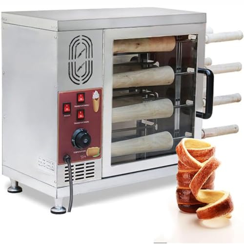 Horno De Pastel De Chimenea Comercial 3000W, Máquina Tostadora Eléctrica Con Herramientas Rollo 16 Piezas, Fabricante De Parrilla Rollo De Pan De Chimenea Para Restaurante, Hogar, Cocina, Snack Bar