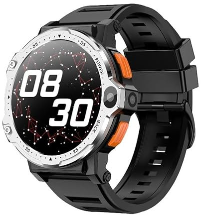 PG999 4G Android Smartwatch 1.54'' HD Screen Dual Camera GPS WiFi 64GB 4G LTE SIM Card Android Bluetooth Men Smart Watch Phone (silver,4GB 64GB)
