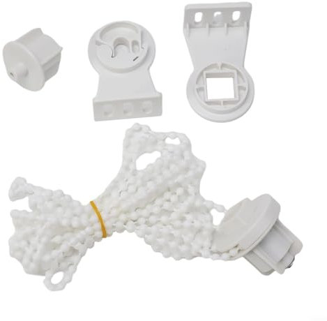 Oniissy Roller Blind Fitting Kit For 28mm 32mm Tubes With Chain Safety Kit Brackets Repair Parts Complete Installation Set,For Inside Outside Window Recess(28mm)