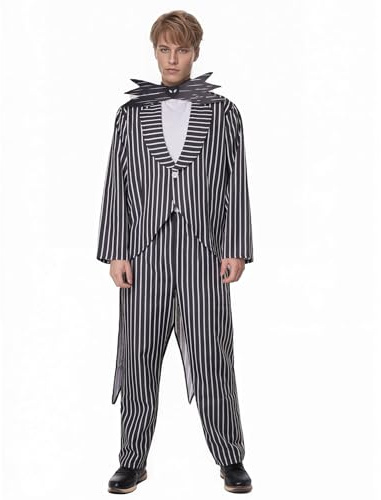 Wildarms Traje de etiqueta vintage para caballero Halloween, incluye frac, pantalón y corbatín, ideal para cosplay (XL)