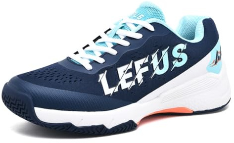 clofab Tennis Shoes Mens Women Indoor Court Training Shoes Anti-Slip Lightweight for Volleyball Handball Badminton Squash Volleyball Handball (9,Blue 1)