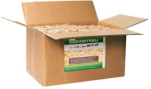 Jumbogras® Kleintier-Einstreu aus Miscanthus/Elefantengras/Chinagras-Häcksel, saugfähige Häckselgut-Streu, günstige Stroh- u. Sägespäne/Holzspäne-Alternative für sauberen Käfig (20l)