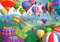 Jigsaw Puzzles for Adults 1000 Pieces, Hot Air Balloon Jigsaw Puzzle with Letters Partition on Back, 75X50 cm Impossible Classic Puzzle Game Gifts