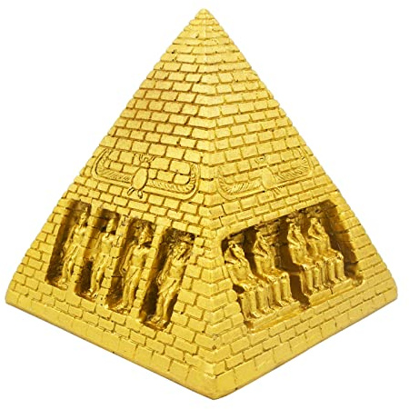 Piramide egiziana Decorazione acquario vasca pesce Decorazioni Ornamento Antico Egitto Statue Figurina Scultura per Geco Rettile Tartaruga Lucertola Ragno Serbatoi Terrario Geko