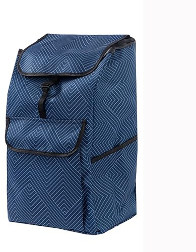 Carrito de Compras Bolsa de Carro de la Compra Bolsa de la Compra Bolsa de reemplazo con Bolsillos Laterales Bolsa de Repuesto de 72 litros para Carro (Blue)