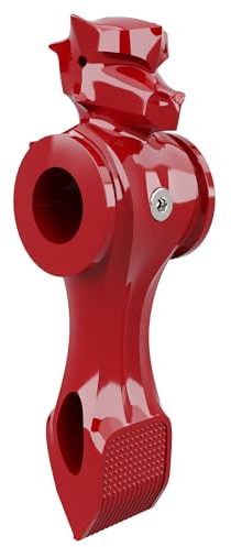 Sportime Kickerfigur Dragon | Mit Gewichtsausgleich im Kopf | Ball-Kontroll-Fuß mit Riffelungen und Schrägen | Recyceltes Acryl | Für 16 mm Stangen | Länge 111 mm | 52 g