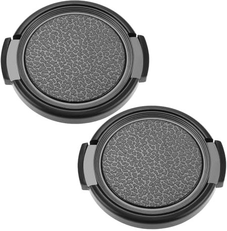 Create idea 2 Stück 43 mm Objektivdeckel Snap-on Frontkamera Objektivdeckel Kameraobjektiv Schutzhülle Kompatibel mit Olympus Trip 35 Kameraobjektiv Schwarz