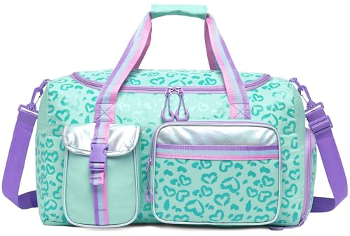 Bolsa de Gimnasia con Compartimento, Bolsa Ballet Niña Bolsa Travel Duffel para avión,Sport Gym Tote Bags, Niña Weekend Bolsa pernocte Llevar en Bolsa