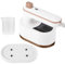 Travel Clothes Steamer Portable Iron, 30s Fast Heat-up Travel Mini Steam Iron handheld Steamer for Clothes, 50ml Water Tank, 180° Portable Iron Rotatable Garment Steamer for Travel, Home, Office