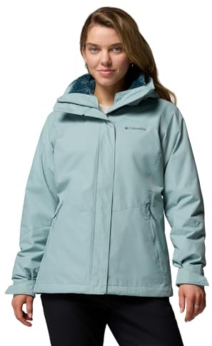 Columbia Bugaboo 3 Veste en polaire Interchange pour femme, manteau d'hiver 3 en 1, bleu écrasé, taille M