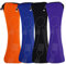 SGERUFZ 4 Stück Tragbare Neopren Bestecktaschen Leer mit Reißverschluss Besteck Camping Geschirr Waschbar Schule Picknick to go Taschen (Schwarz, Lila, orange, blau)