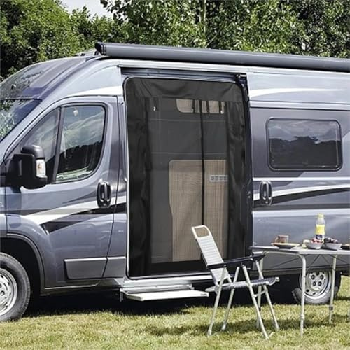 ASBHFC Cortina Mosquitera Magnética para Puerta Corredera Camper para Renault Master (Gen I-IV 1980-2025 2026), Red Anti-Insectos para Furgoneta, Van y Autocaravana con Cierre Manos Libres
