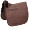 Merauno Echtes Lammfell Satteldecke Lammwolle Schabracke Dressur- und Spring-Eventing-Pad mit Lammwolle und gesteppter Baumwolle (DR(Dressur,Braun mit Braun Lammwolle)