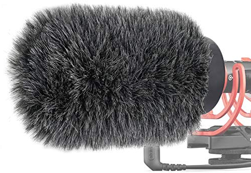 NTG Microphone Windschutz für Rode VideoMic NTG und Mikrofone mit Einer Maximalen Steckplatzlänge von 100 mm und Einem Durchmesser von 18 bis 24 mm von YOUSHARES (Shag, Gray)