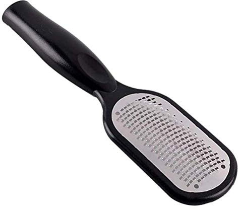 Wination Lima de pie grande y removedor de callos para el cuidado de la superficie de los pies, herramienta de metal para quitar la piel dura, lima de acero inoxidable adecuada tanto en pies mojados