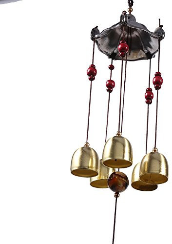 Fengshui Campana Campanelli Eolici Esterni Interni Scacciaspiriti Fortunati Campanello a Vento in Metallo Feng Shui Campana a Vento Pavilion Charm da Appendere