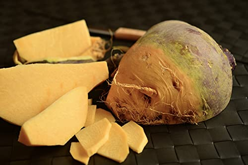 Lotto di 200 semi di rapa Rutabaga Gialla con Colletto Rosso - Varietà gustosa e tenera - Da cucinare fritta, in umido o stufata - Semi garantiti per germinare - Semi riproducibili