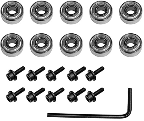 10 Set Replacement Router Bits Top Mounted Ball Bearings Guide for Router Bit Repair Accessories 12.7mm