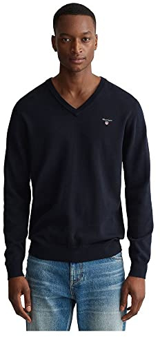 GANT Superfine Lambswool V-Neck Suéter Hombre