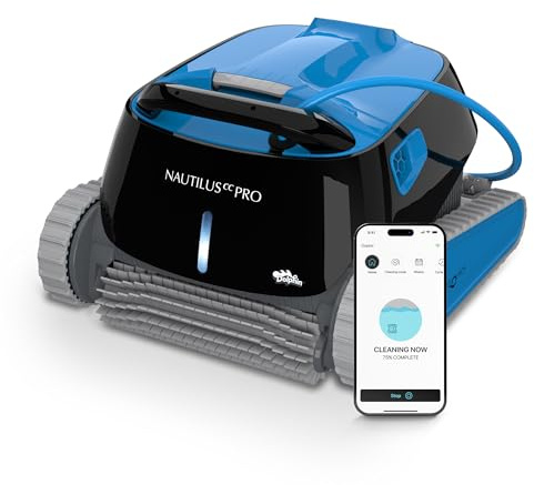 Dolphin Nautilus CC PRO Robot Piscina Fuori Terra Intelligente, Pulizia pareti, Linea d’Acqua e Fondo, Filtrazione Ultra fine, Pulitore Piscina 15m, Tempo di Pulizia 2h