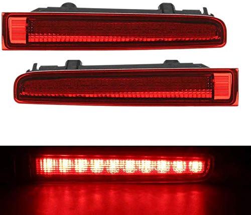 Energetic Lot de 2 feux stop arrière pour porte de grange - Feu stop pour T5 T6 2003-2016 - Rouge