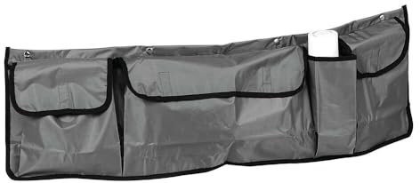 Avilia Organizer Bagagliaio Auto Universale Impermeabile con 4 Tasche, in Nylon Antistrappo per Auto 98x30cm - Nero