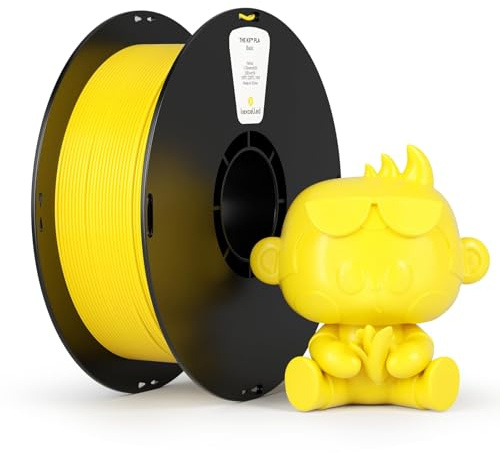 kexcelled CMYK Gelb Lithophane PLA Filament 1,75mm 1kg Spule Lebendige Farben Zähigkeit Erhöhen für FDM 3D-Druckern Kreativprojekte