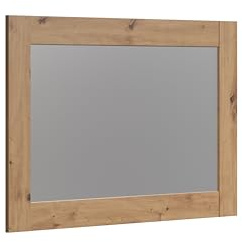 trendteam smart living - Follow - Wandspiegel - Artisan Eiche - Garderobenspiegel mit eichefarbenem Rahmen - (BxHxT) 116 x 76 x 3 cm - inklusive Material zur Wandbefestigung