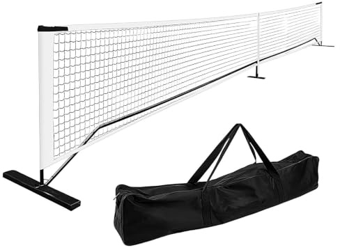 Badminton nätset | volleyboll nät utomhus | idealisk fritidssport för tennis | avtagbar tennisövning, 9,5 kg uppfart med bärväska 6,7 m för/badminton