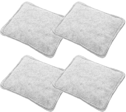 PRETYZOOM Almohadilla de Fieltro Aguja 15x12,5 Cm, 4 Unidades, Base Resistente y Flexible para Manualidades, Tapete Portátil para Fieltrado en Proyectos de Costura y Arte