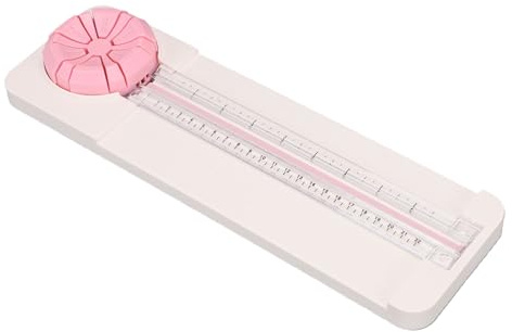 Tosuny Mångsidig 6 i 1 Pappersskärare för Kreativt Hantverk Rakt Prickigt Krökt Däck Våglinjeskärning för 22 Cm Bred 220 G/m2 Pappersfotokort