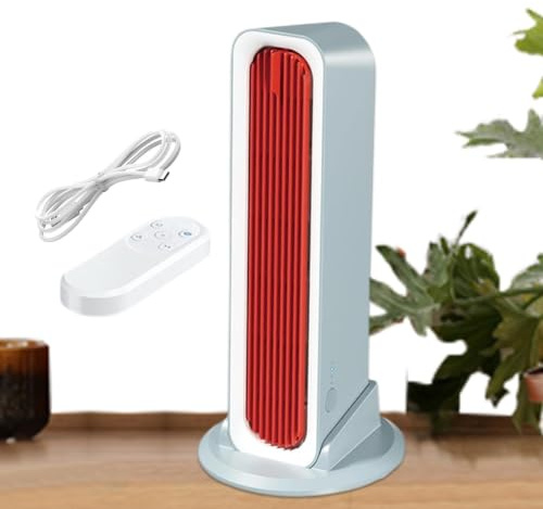 Ventilador De Torre Sin Aspas De 31,5 Cm Con Mando A Distancia | Ventilador De Escritorio Pequeño, Silencioso Y Portátil, 3 Velocidades De Ventilado-r,Oscilación Automática, Para Oficina,casa Y Cocina