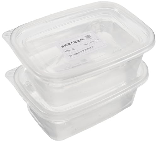 AMUSLESUR 1kg Cera Gel Transparente para Velas DIY Material de Alta Densidad para Moldeo y Velas Perfumadas para Manualidades Casa y Estudio