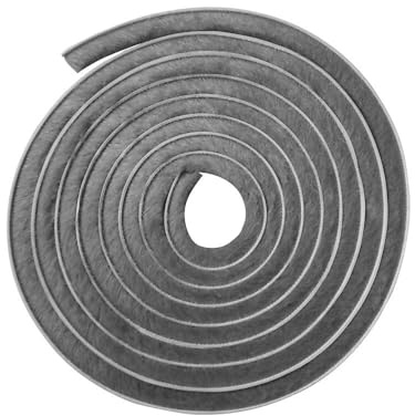 Joint brosse adhésif gris hauteur 12 mm, longueur 5,5 m, largeur 6,9 mm