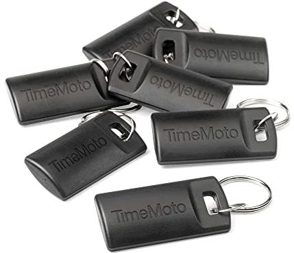 TimeMoto RF-110 RFID-Schlüsselanhänger, 25er Set, kompatibel mit TimeMoto Zeiterfassungen, kompakt, leicht, 125 kHz Frequenz, 7cm Erfassungsbereich
