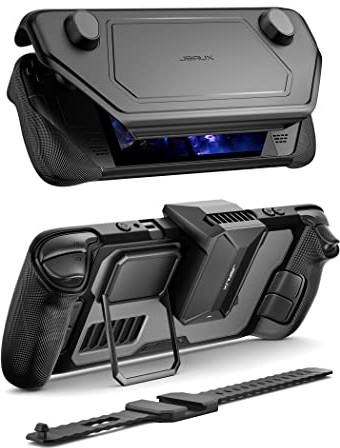 JSAUX PC0104 ModCase Compatibile con Steam Deck/OLED, il coperchio modulare Include Raffreddamento Ventola, Copertura Anteriore Staccabile, Guscio Protettivo, Metal Holder and Strap-Raffreddatore Set