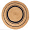 Atout Ciel Runder Teppich aus Jute, geflochten, natürlich, Durchmesser 80 cm